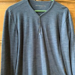 John Varvatos long sleeve Henley sz M